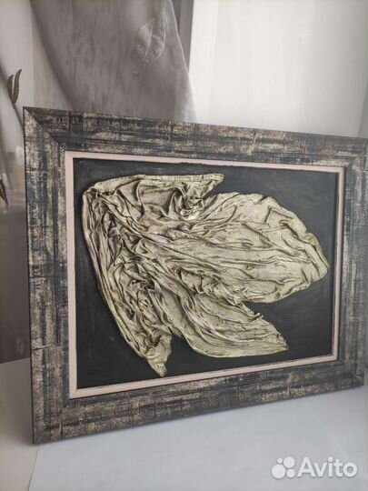 Интерьерная Картина золотая и серебряная