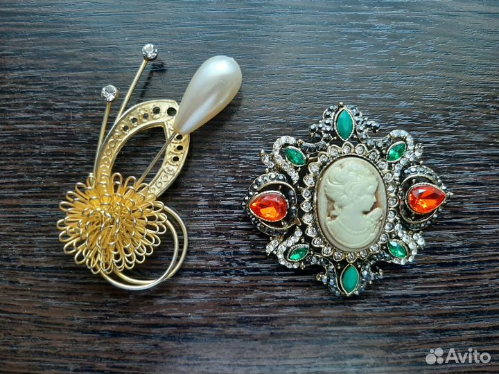 Красивые винтажные броши СССР