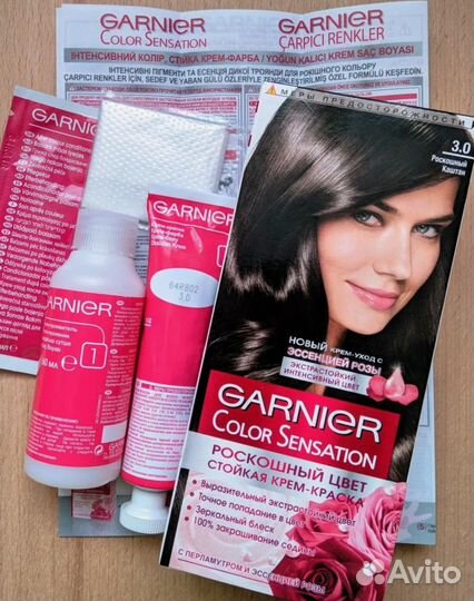 Garnier color sensation. Роскошный каштан. 3.0