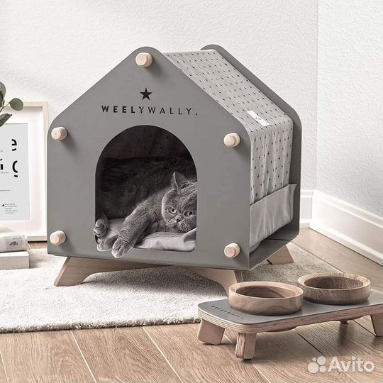 Новый стильный домик домик для кошки