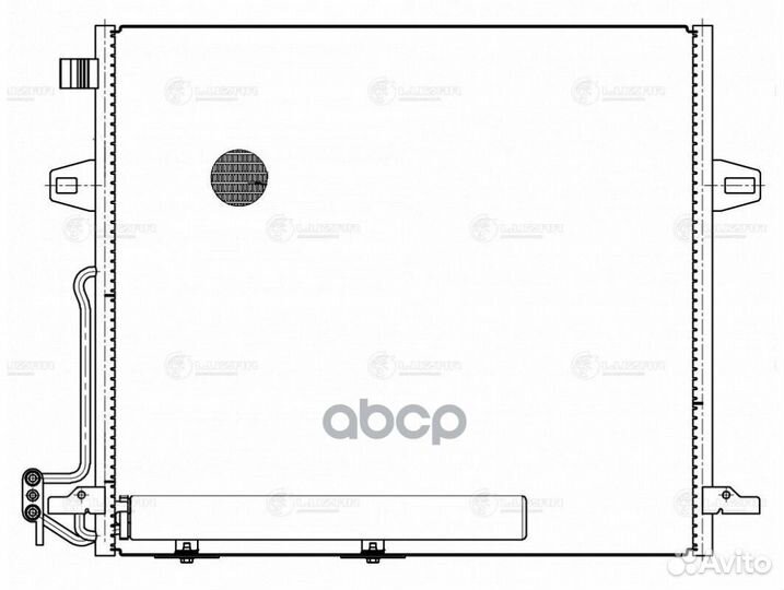 Радиатор кондиционера 164 lrac15164 luzar