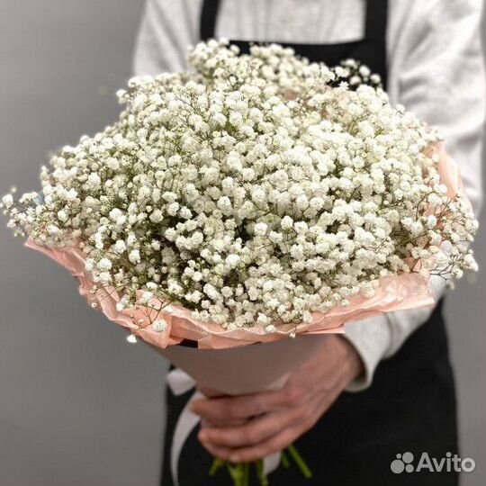 Красивый Букет из Гипсофил Доставка