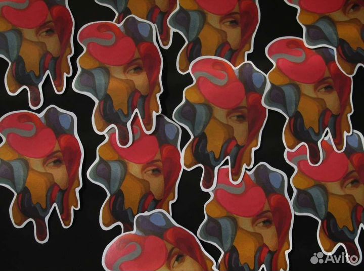 Набор наклеек стикеров 