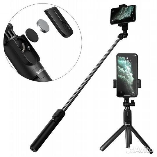 Трипод Baseus sudyzp-F01 (селфи-палка штатив)