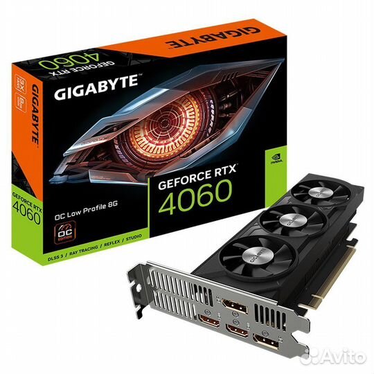 Видеокарта RTX4060 8GB gigabyte OC Low Profile