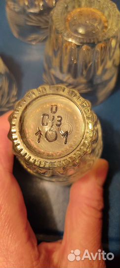 Стопки СССР с алмазной резьбой