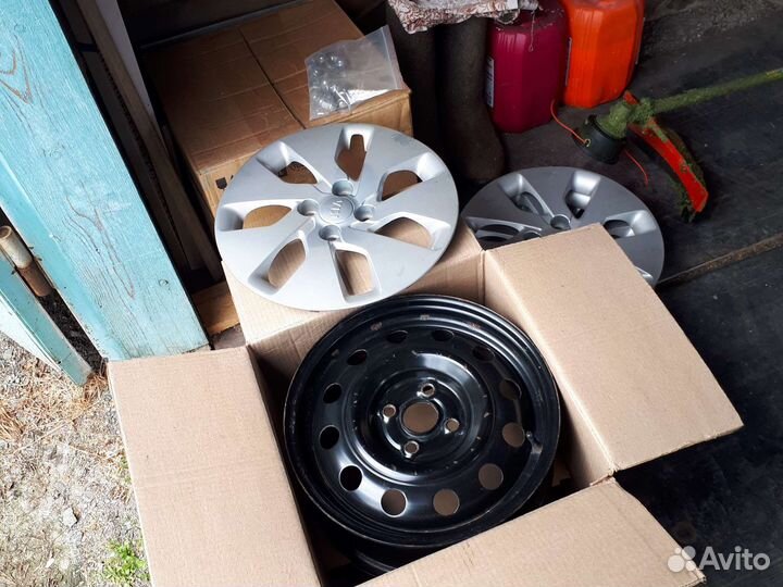 Диски r15 с колпаками kia rio 3