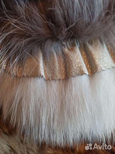 Воротник из рыжей лисы