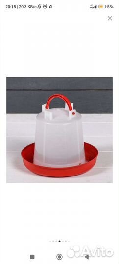 Поилка для кур и перепелов