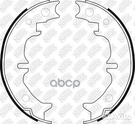 Колодки стояночного тормоза FN0669 FN0669 NiBK