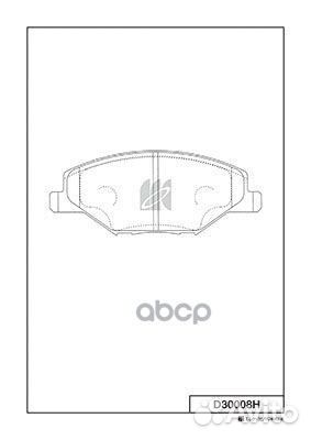 Колодки тормозные диск. с антискрипн.пласт. D30