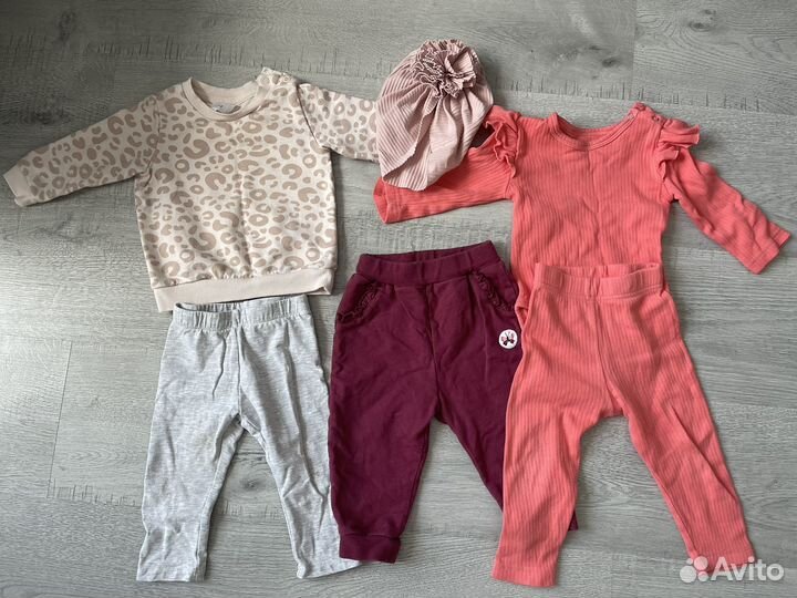 Вещи пакетом на девочку 68 74