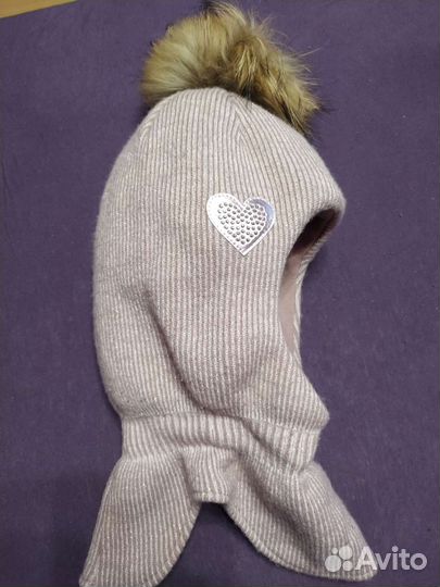 Шапка шлем для девочки р50-54
