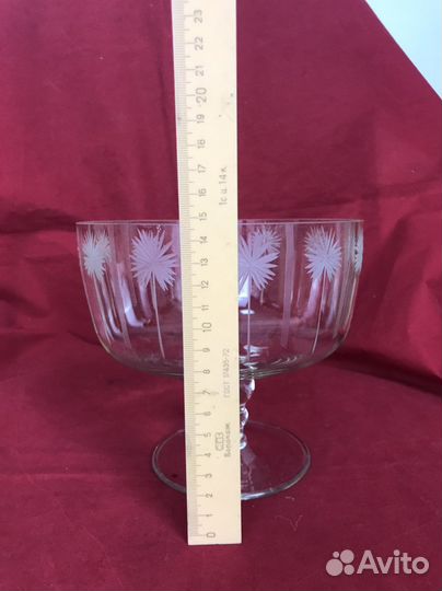 Ваза для фруктов на ножке СССР