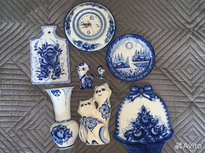 Посуда Гжель