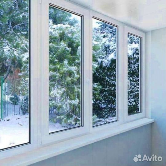 Пластиковое окно новое с установкой