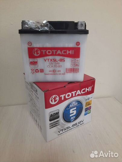 Аккумуляторная батарея totachi AGM 7 а/ч ytx7a-BS