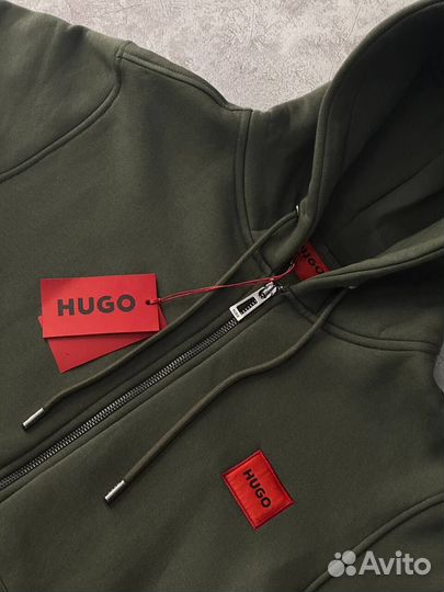 Зип худи Hugo Boss зеленое