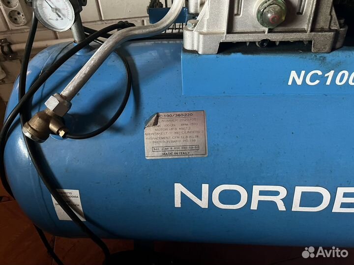 NC100/360 220 nordberg Компрессор поршневой