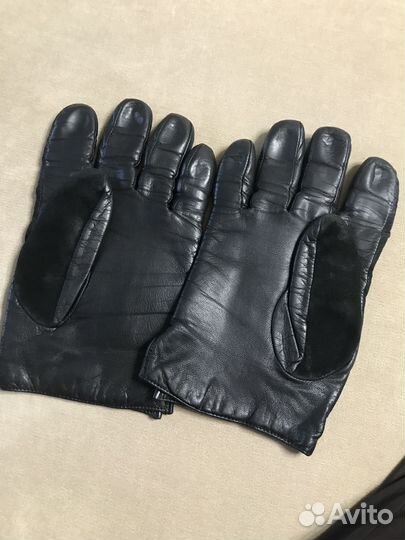 Перчатки замшевые, мужские