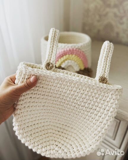 Плетеные корзинки для хранения