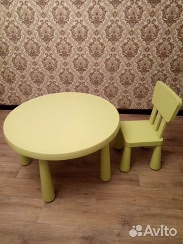 Детский столик и стульчик икея