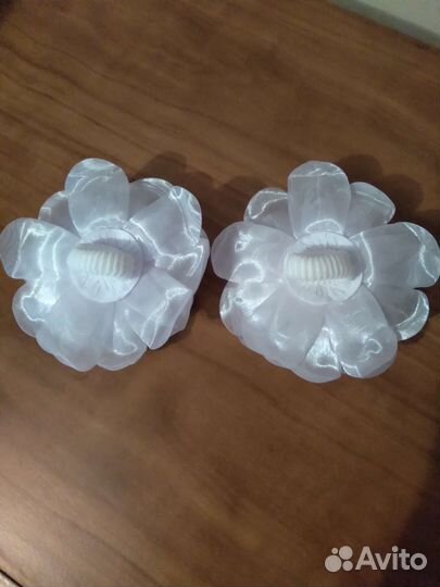 Банты для волос белые 2 шт. Новые