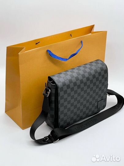 Сумка мессенджер Louis Vuitton LV шахматка