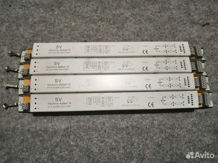 SV Electronic Ballast T8 EF-E 4x18w