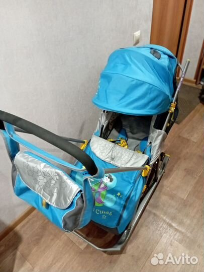 Детские санки коляска ника