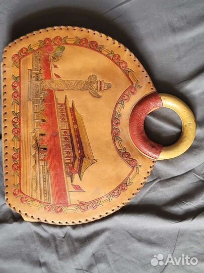 Сумочка китайская раритет натуральная кожа