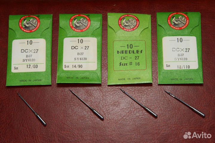 Иглы для оверлока Organ Needles DCx27