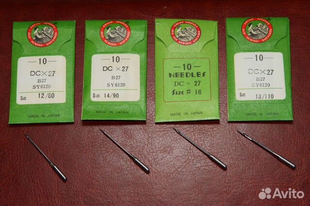 Иглы для оверлока Organ Needles DCx27