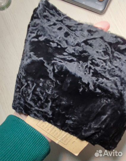 Винтажный мех каракульчи для воротника