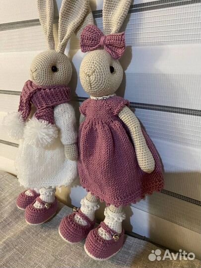 Вязаные зайки