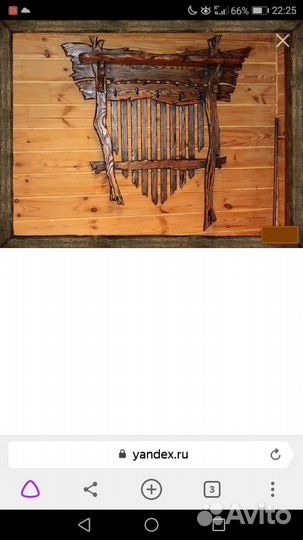 Вешалка, Обувница, полочка из массива сосны