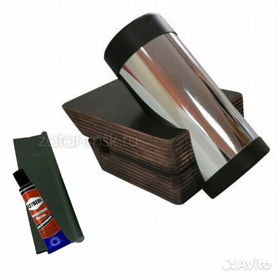 Универсальный крепежный блок №1.5 спиннинга, хром