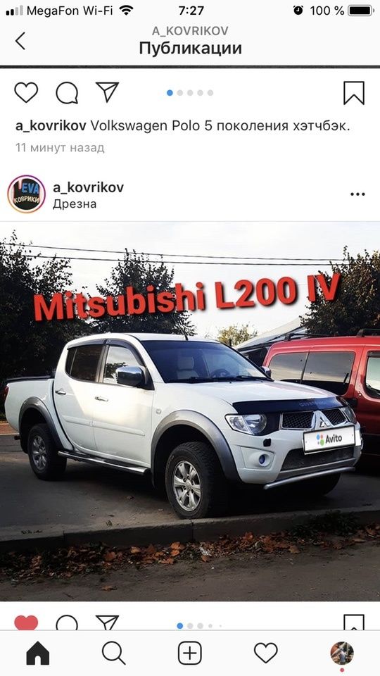 Mitsubishi L200: фото владельца