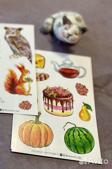 Стикеры, авторская наклейка