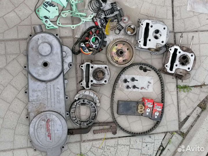 Запчасти на скутер 4т