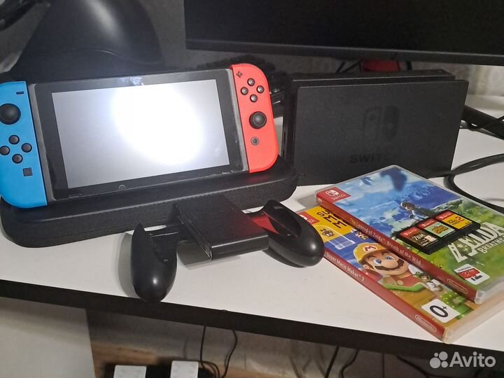Nintendo switch с 3 играми