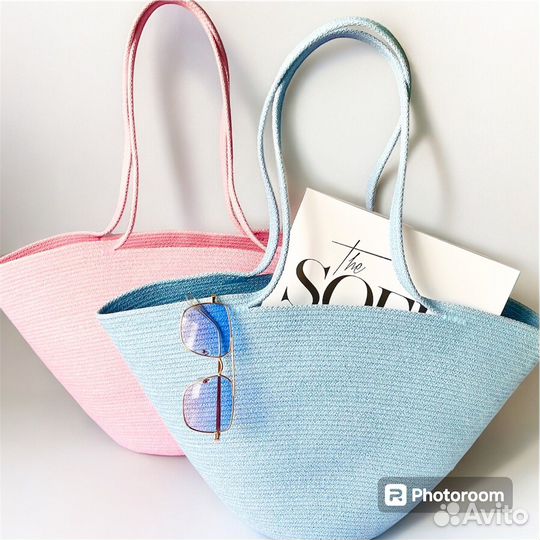 Сумка шоппер из хлопкового шнура