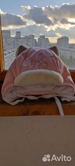 Шапка осенняя для девочки, р. 50-52