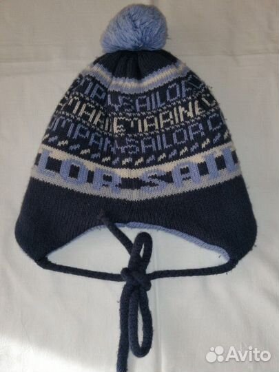 Шапка зимняя на мальчика 3-5 лет