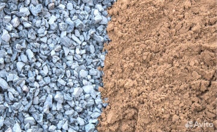 Песок, Щебень