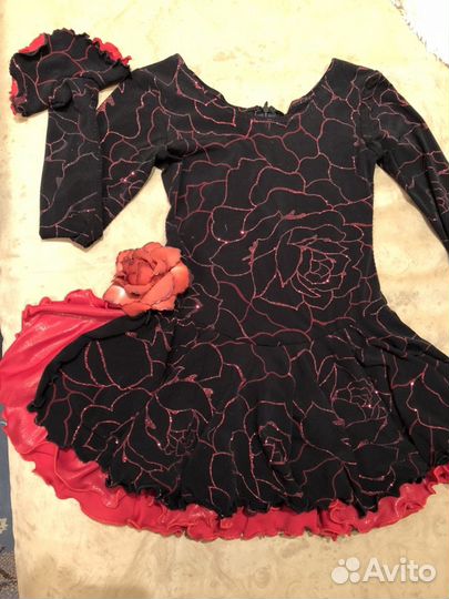 Платье-купальник для фигурного катания