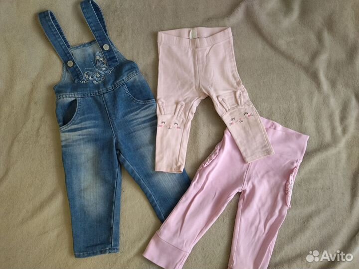 Вещи пакетом на девочку 74-86