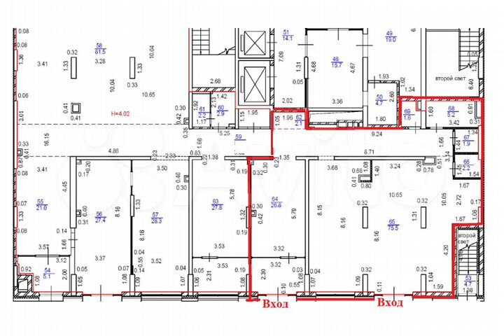 Торговое помещение 134,2 м²
