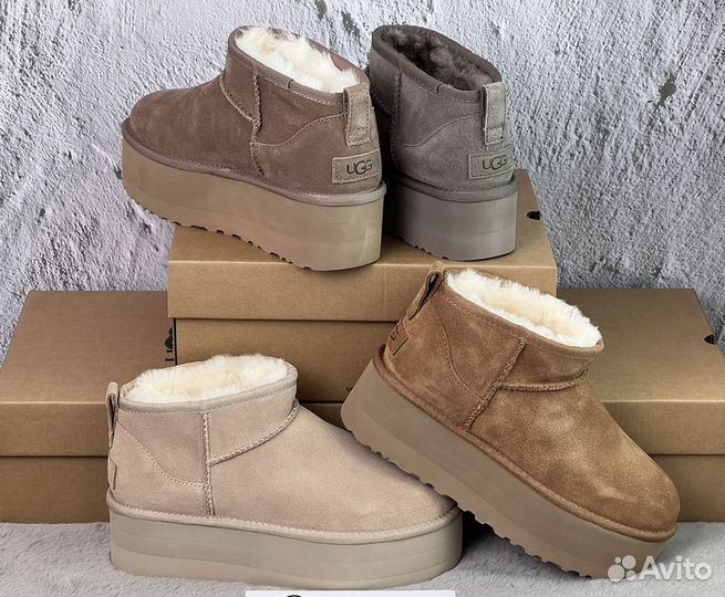 Угги Ugg Classic Ultra Mini Platform Chestnut