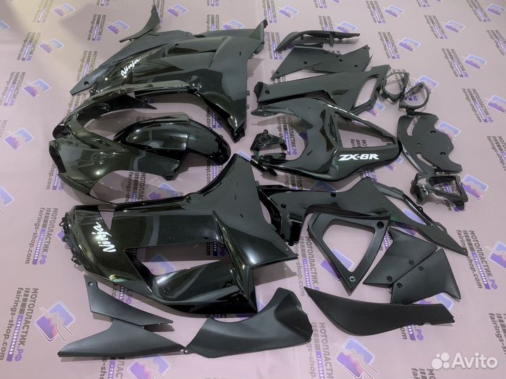Kawasaki ZX-6R 2007-2008 мотопластик, обвес мото